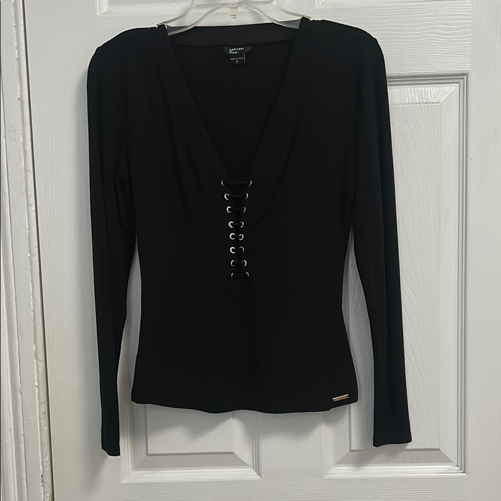 Marciano Black Long Sleeve Top
